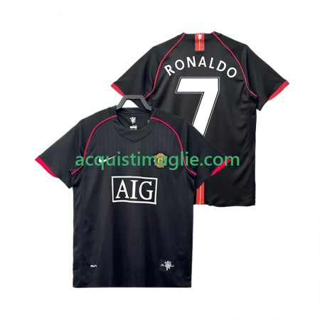 Divisa di Calcio Manchester United Ronaldo 7 2007 2008 Retro Trasferta